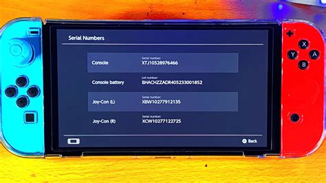 joy con serial numbers without switch.